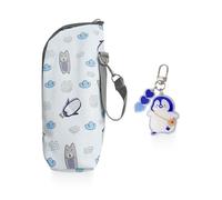 EHDWXVZM Bolsa Aislante Portátil para Botellas, Colgante de Pingüino, Bolsa Impermeable de Almacenamiento