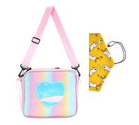 EHDWXVZM Bolsa de almuerzo con aislamiento de color arcoíris de 1 pieza, bolsa triangular para cubiertos portátil de 1 pieza, lonchera para niñas, bolsa de almuerzo para llevar