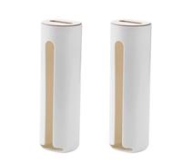 EHDWXVZM Caja organizadora de pared de 2 piezas, caja de almacenamiento de pared, dispensador de almohadillas de algodón, caja de almacenamiento variada, accesorios de baño de cocina