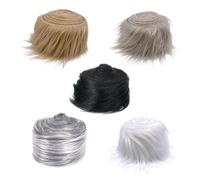 EHDWXVZM Cintas De Felpa De 5 Uds., Rollos De Tela De Piel Sintética, Decoración De Ropa DIY, Manualidades De Tela De Felpa, Tiras De Piel Sintética DIY