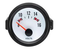 EHDXGGEK Auto Car 52mm Turbo Boost Meter Bar/PSI medidor de presión Aceite Agua/Temperatura con Sensor 8000RPM voltímetro tacómetro 12V(Voltmeter)