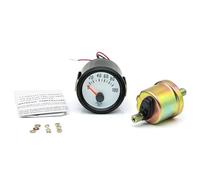 EHDXGGEK Auto Car 52mm Turbo Boost Meter Bar/PSI medidor de presión Aceite Agua/Temperatura con Sensor 8000RPM voltímetro tacómetro 12V(Oil Press Gauge)