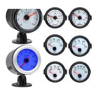 EHDXGGEK Auto Car 52mm Turbo Boost Meter Bar/PSI medidor de presión Aceite Agua/Temperatura con Sensor 8000RPM voltímetro tacómetro 12V(Boost Gauge PSI)