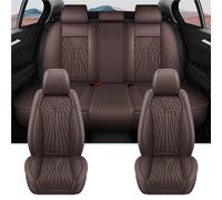 EHDXGGEK Funda Universal for Asiento de Coche Compatible con Skoda Octavia A5 A7 Superb 3 Rapid Spacebac Yeti, Accesorios Lujo for Interior for Mujer y Hombre(Full Set-Coffee)