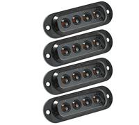 EHDXGGEK Luz de posición lateral LED ámbar, luz indicadora señal estacionamiento, 12 V/24 V, compatible con Scania, DAF, remolque, camión, etc