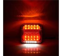 EHDXGGEK Luz trasera LED for remolque de camión, 12/15/20, 12 V, luz indicadora freno, parada, giro, roja for automóvil(A3)