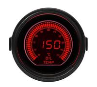 EHDXGGEK Tacómetro de 2 "y 52mm, Voltaje, Temperatura del Agua, Prensa Aceite, Aumento vacío, relación Aire-Combustible, Escape, Pantalla Digital, Rojo y Azul(Brown)