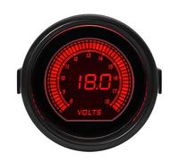 EHDXGGEK Tacómetro de 2 "y 52mm, Voltaje, Temperatura del Agua, Prensa Aceite, Aumento vacío, relación Aire-Combustible, Escape, Pantalla Digital, Rojo y Azul(Orange)