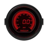 EHDXGGEK Tacómetro de 2 "y 52mm, Voltaje, Temperatura del Agua, Prensa Aceite, Aumento vacío, relación Aire-Combustible, Escape, Pantalla Digital, Rojo y Azul(Multi)