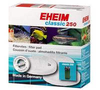 Eheim Clasic 250 - Fina almohadilla para cubierta blanca, 3 unidades