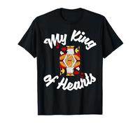 Ehemann Freund Valentinstag Herz-König Karten-Spiel Top Hombres Camiseta