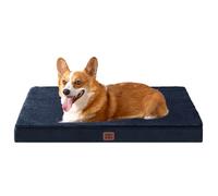EHEYCIGA Cama Perros Grande Ortopédica, 89x58x9cm Colchon Perro con Espuma De Caja De Huevos, Colchoneta Perro Lavable, Dog Bed, Azul Marino