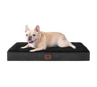 EHEYCIGA Cama Perros Medianos Ortopédica, 76x51x9cm Colchon Perro con Espuma De Caja De Huevos, Colchoneta Perro Lavable, Dog Bed, Negro