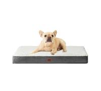 EHEYCIGA Cama Perros Medianos Ortopédica, 76x51x9cm Colchon Perro con Espuma De Caja De Huevos, Colchoneta Perro Lavable, Dog Bed, Beige