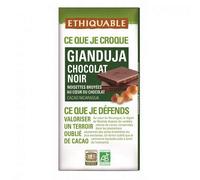 Ehilable - Chocolate negro Gianduja Bio 100 G - (lote de 4)