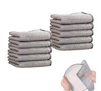 EHIOG 10 Piezas Trapos Multiusos Alambre, Reutilizable Paño de Cocina de Alambre Multiusos, para húmedo y seco, paños de Limpieza Reutilizables, para paños de Cocina para sartén Olla Cocina