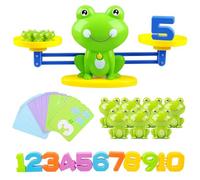 EHIOG Juguete de Matemáticas Balanza para Niños, Rana Equilibrio Juego de matemáticas, para Niños matemáticas básicas de Aprendizaje, para Niños y Niñas de 3 4 5 6 Años