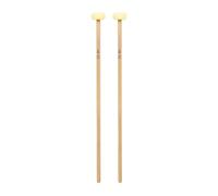 EHJRE 2 piezas mazos percusión para glockenspiel, con cabeza metal, para xilófono, vibráfono y percusión timbre, Amarillo