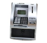 EHJRE Hucha Interactiva para Cajero Automático para Niños con Protección de Tarjeta Y Contraseña, Plata, Individual