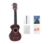 EHJRE Ukelele, Un Juguete Educativo Diseñado para Desarrollar El Musical. Hecho de Material PP Resistente, Este Instrumento Es Perfecto para Princip, Veta de Madera Marrón