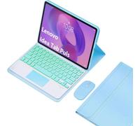 EHLCYS Funda con Teclado para Lenovo Idea Tab Plus 12,1 Pulgadas/Tab K12 2025 (TB361ZU/TB361FU), Español Ñ Teclado con Panel Táctil Extraíble Y Retroiluminado 7 Colores con Ratón,Azul