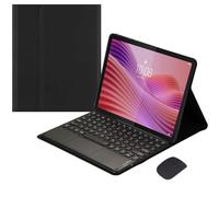 EHLCYS Funda con Teclado para Lenovo Tab 10.1 Pulgadas 2025 (TB-311FU/TB-311XU), Desmontable Panel Táctil Bluetooth Español Ñ Teclado, Funda Ultrafina con Múltiples Ángulos & Mouse,Negro