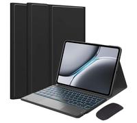 EHLCYS Funda con Teclado para OnePlus Pad Pro 12.1'' / Oneplus Pad 2 12.1'' 2024, Magnético Desmontable Inalámbrico Bluetooth 7 Colores Touchpad Retroiluminado Teclado Español Ñ con Ratón