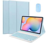 EHLCYS Funda De Teclado para Xiaomi Redmi Pad Pro De 12,1 Pulgadas Lanzada 2024, Teclado Bluetooth Inalámbrico Desmontable Magnético, Funda Ultrafina con Soporte Multiángulo Y Ratón,Azul