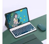 EHLCYS Funda Teclado para Xiaomi Redmi Pad Pro 12,1 Pulgadas Lanzada 2024, Teclado Inalámbrico Desmontable Retroiluminado 7 Colores, Funda Magnética con Soporte Ultrafino Y Ratón,Verde