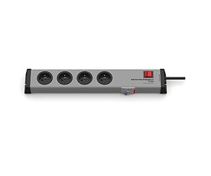 EHMANN 0250x02042301 - Regleta de protección individual de 4 vías L, interruptor luminoso, interruptor diferencial FI 30mA, disyuntor 16A