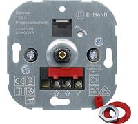 EHMANN 3900x0100 T39.01 - Regulador de Intensidad Empotrado (Corte en Fase, 230 V, 50 Hz, Potencia: 20-500 W/VA, Incluye Adaptador de Programa de Interruptor)