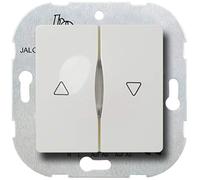 Ehmann 6660x0600 Rollo Comfort-Interruptor de persianas (Programa Diario 24 h, 750 VA, 50 x 50, Placa Central Normal), Color Blanco