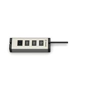 EHMANN Multicargador USB de 6 Puertos 6,3 A, Cable de alimentación de 3 m, para Cargar Smartphones, tabletas, etc.