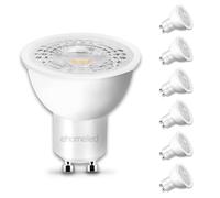 ehomeled Bombillas LED GU10 de 4000 K, 4 W, 4000 lúmenes, de alto ahorro de energía, equivalente a haz de 38°, bombilla halógena GU10 de 50 W, no regulable, sin parpadeo, paquete de 6
