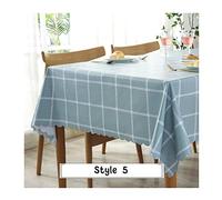 EHOMERY Mantel Cocina Mesa Cuadrada Mantel Elastico Enrejado Mantel De Tela Mesa Cuadrada Manteles Oferta Cloruro De Polivinilo Protección De Decoración De Mesa 120X120Cm