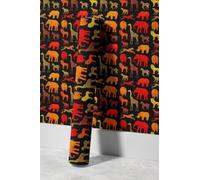 EHOMERY Papel Autoadhesivo Baño de Pared Para Casa Banho Natural Personality Elefante Personalidad Natural Con Relieve Un Despacho 45x200cm