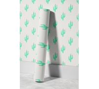 EHOMERY Papel Autoadhesivo Brillo de Pared Para Cocina Hand-Drawn, Simple Fresh Cactus Dibujado Mano, Sencillo Y Fresco. Niña Pintado Art Deco 45x500cm