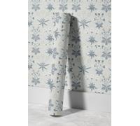 EHOMERY Papel Autoadhesivo Brillo Revestimiento Pvc de Paredes Interior Retro And Elegant Plantas Con Flores Y Elegante Pintado Wallcover Laminas Exterior 45x300cm