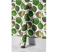 EHOMERY Papel Autoadhesivo Floral Pared Pvc 3D Natural Cartoon Fruta Dibujos Animados Naturales Pintado Habitacion Tapiz Despegable Y 45x200cm