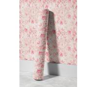 EHOMERY Papel Autoadhesivo Vinilo Pared Pvc 3D Retro Romance Flor Retro Quitar Pintado de Para Dormitorio 45x300cm
