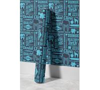 EHOMERY Papel de Pared Con Pegamento Pintado Antimoho Y Lavable Personality Retro Personalidad Liso Autoadhesivo Flores Removible 45x500cm