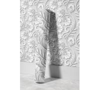 EHOMERY Papel de Pared Tapiz Pintado Autoadhesivo Oferta Flash Noble Art Patrón Retro 3D Arte Noble Habitacion Grueso 45x200cm