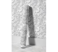 EHOMERY Papel Pintado Adhesivo Pared de Autoadhesivo Noble Art Patrón Retro 3D Arte Noble Revestimiento Pvc Exterior Decorativo 45x300cm