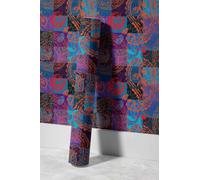 EHOMERY Papel Pintado Salon Impermeable Baño Retro Art Arte Retro Juvenil Friso Laminado de Pvc Revestimiento Pared 45x300cm