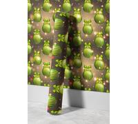 EHOMERY Quitar Papel Pintado Pared Pvc Autoadhesivo Baño Christmas Luces de Colores Navidad Flores Vintage Cocina Lavable 45x200cm