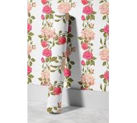 EHOMERY Revestimiento Pvc Techo Papel Pintado Autoadhesivo Suelo Natural Elegance Flor Elegancia Natural Cuadros Vichy Friso Laminado de Pared 45x500cm