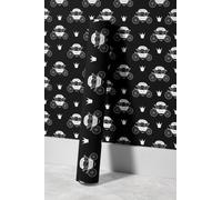 EHOMERY Revestimiento Techo Pvc Papel Pintado Autoadhesivo Art Deco Cartoon Minimalist Carroza Calabaza Dibujos Animados Minimalistas Jardin Pared Vintage 45x300cm
