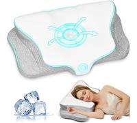 Ehomfory Almohada Cervicales y Cuello Almohada Cervical, Almohada de Espuma de Memoria Contorneada, Almohada Ergonómica de Soporte para Dormir de Lado, Espalda y Boca Abajo, 62x41x9/12 cm