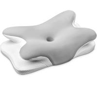 Ehomfory Almohada Cervicales y Cuello，Almohada Cervical de Espuma Viscoelástica, 2 en 1 Almohada Ergonómica para Dormir de Lado, Boca Arriba y Boca Abajo