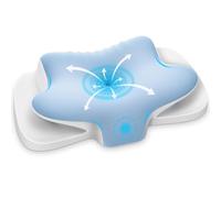 Ehomfory Almohada Cervicales y Cuello, Transpirable Almohada Cervical de Espuma Viscoelástica, 2 en 1 Almohada Ergonómica para Dormir de Lado, Boca Arriba y Boca Abajo